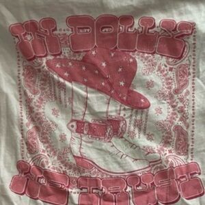 “In Dolly We Trust” Light Pink Graphic Tee